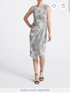 NINE BRITTON Abigail Brushed Knit Fitted
Midi Dress